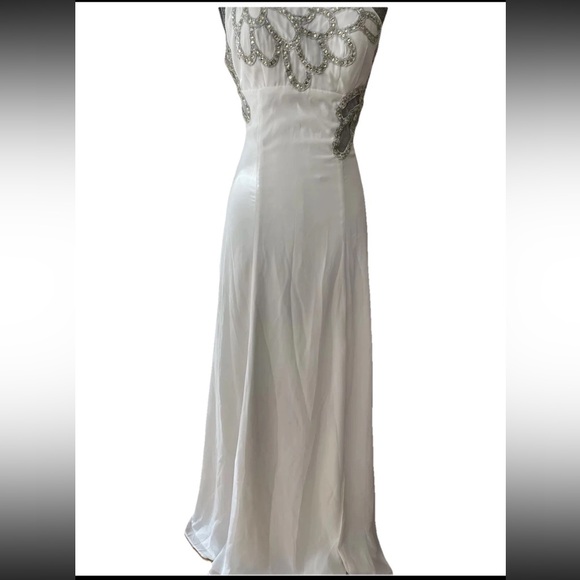 🆕Masquerade Y2K NWT size 5/6 Grecian goddess gown-ivory-cream prom-formal weddin - Picture 1 of 16